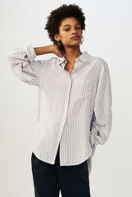 Oversized Striped Shirt from Maje