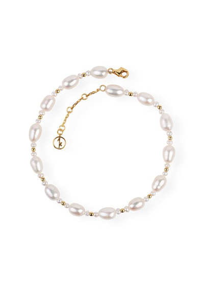 Serpent De Perles Anklet from Anissa Kermiche