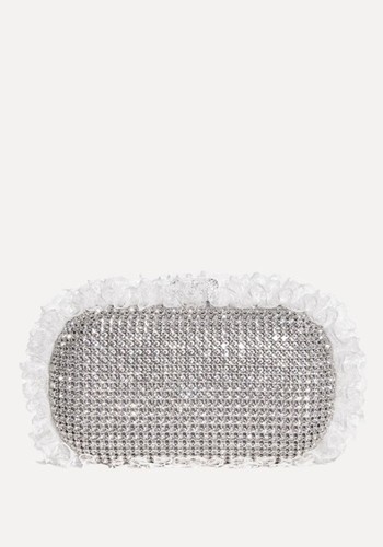 Crystal Lace Detail Clutch 