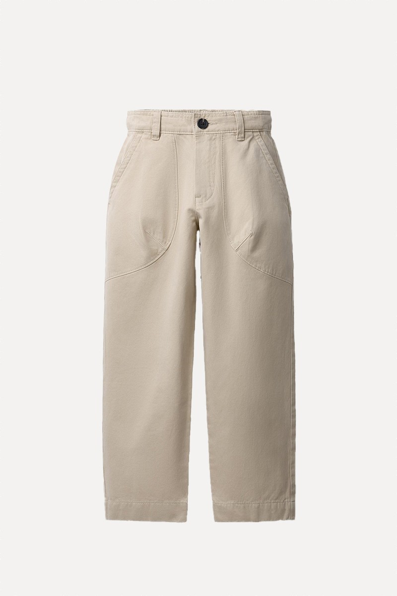 Carrot Fit Trousers With Pockets
