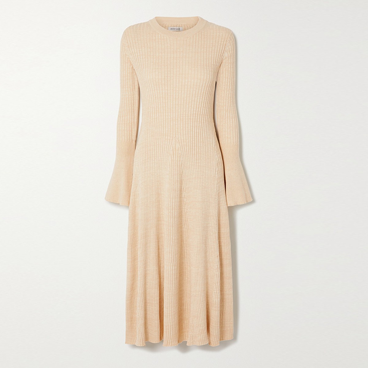 Isla Backless Ribbed Cotton Midi Dress, £380 | Anna Quan