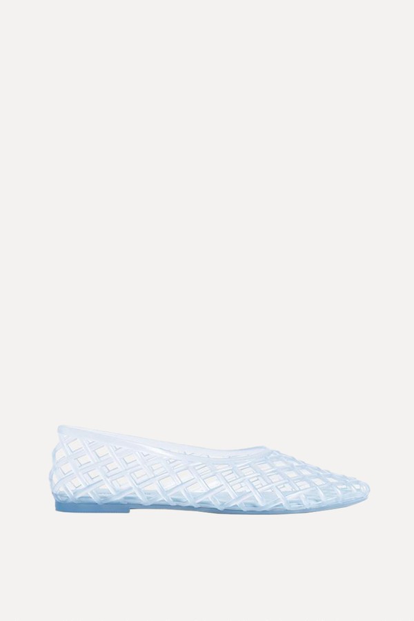 Rubber Ballet Flats from Stradivarius