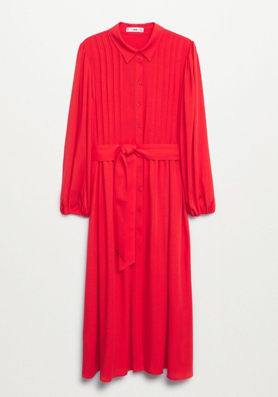 Lyocell Pleated Dress