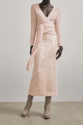 Sequinned Long Skirt from Massimo Dutti