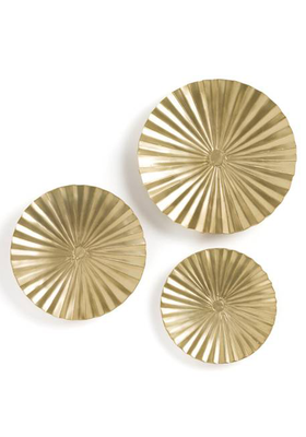 Set Of 3 Strakaza Round Brass Wall Decorations from La Redoute Interieurs