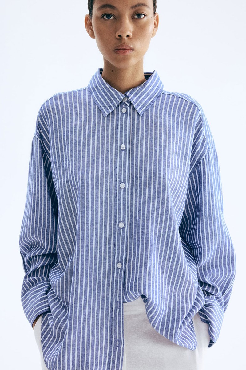 Oversized Linen-Blend Shirt from H&M
