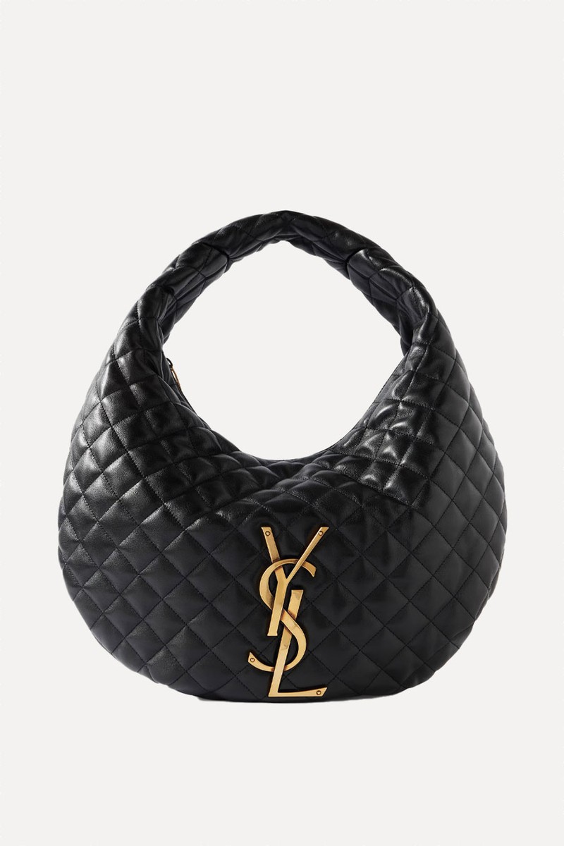 Dakota Appliquéd Leopard-Print Mousseline Slingback Pumps from Saint Laurent