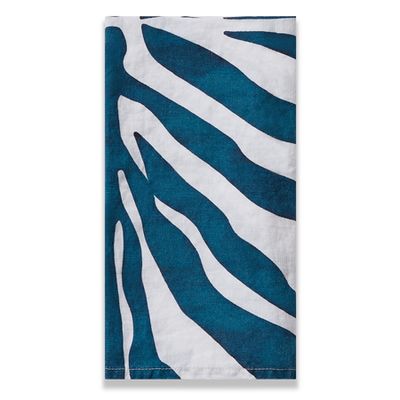 Zebra Napkin Tablecloth in Petrol