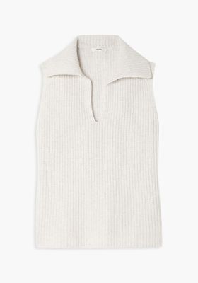 Ribbed Wool and Cashmere Blend Tank from Vince