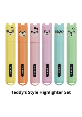 Mini Highlighter Set of 6 from Legami