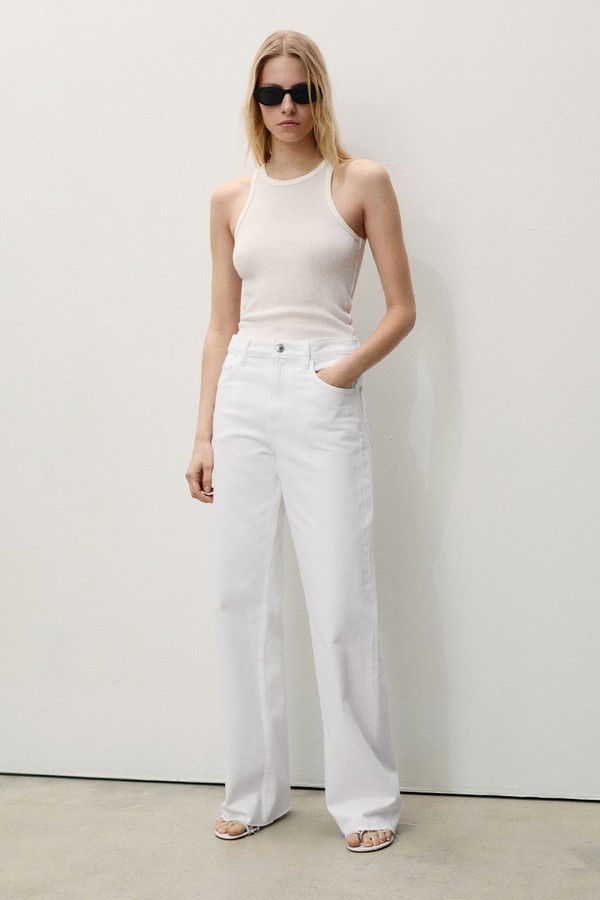 Danila Wideleg High-Rise Jeans from Mango