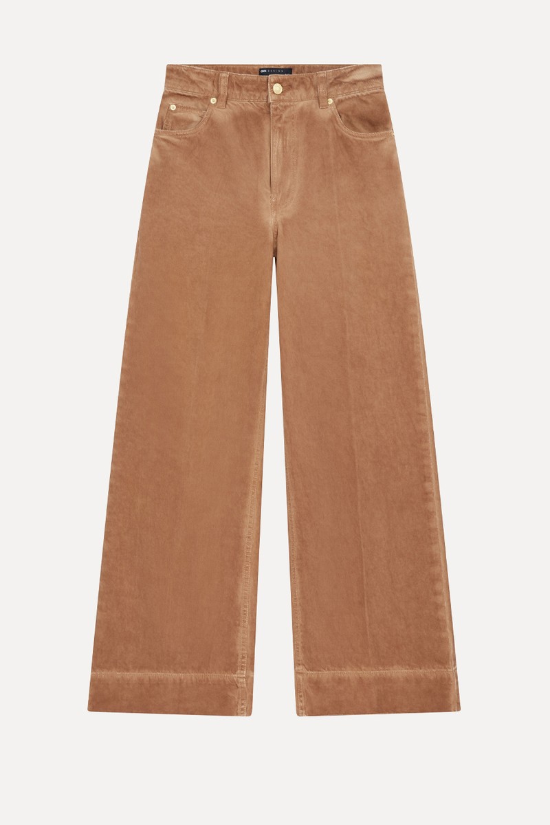 Wide Leg Jeans With Crease Front from ASOS DESIGN