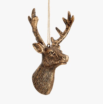 Bloomsbury Stag Head Tree Decoration