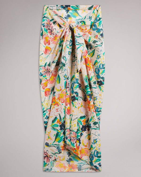 Beny Flirty Texture Floral Beach Sarong