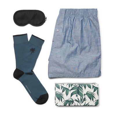 Top Drawer Essentials Eye Mask, Socks And Boxer Shorts Set from Desmond & Dempsey