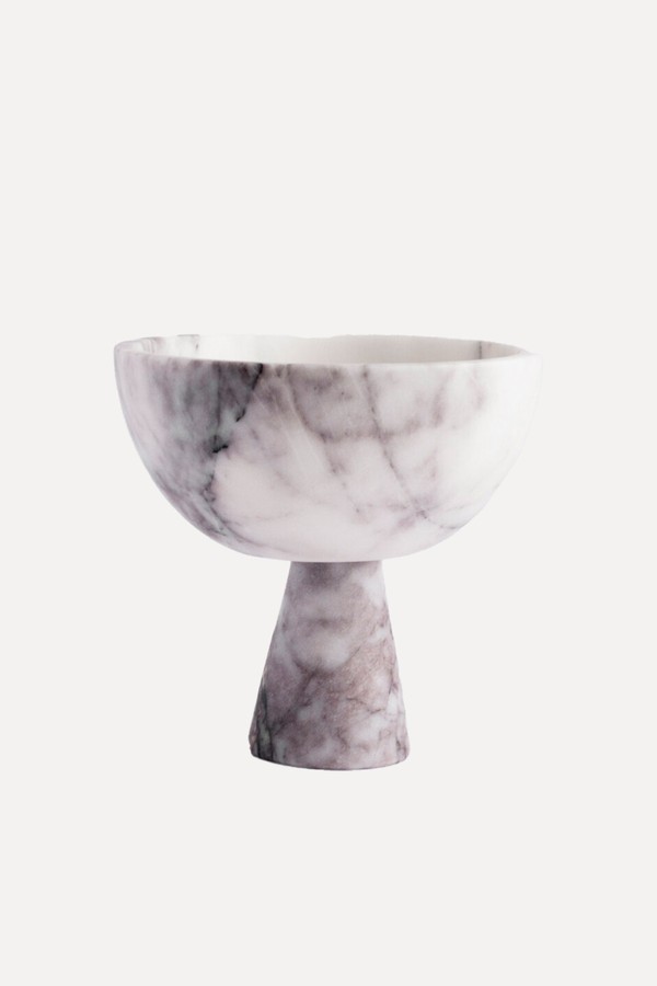 Small Lilac Marble Pedestal Bowl from No. 17 House