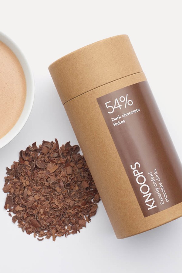 Extra Dark Hot Chocolate Flakes from Knoops