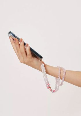 Stone and Pearl Inspired Phone Charm Lanyard from Nasty Gal