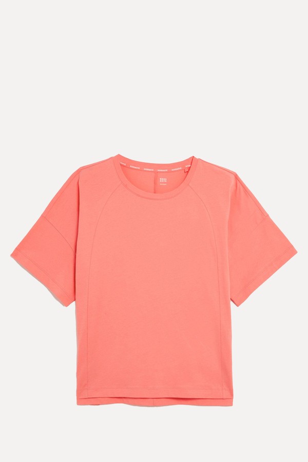 Pure Cotton Scoop Neck Oversized T-Shirt from GoodMove