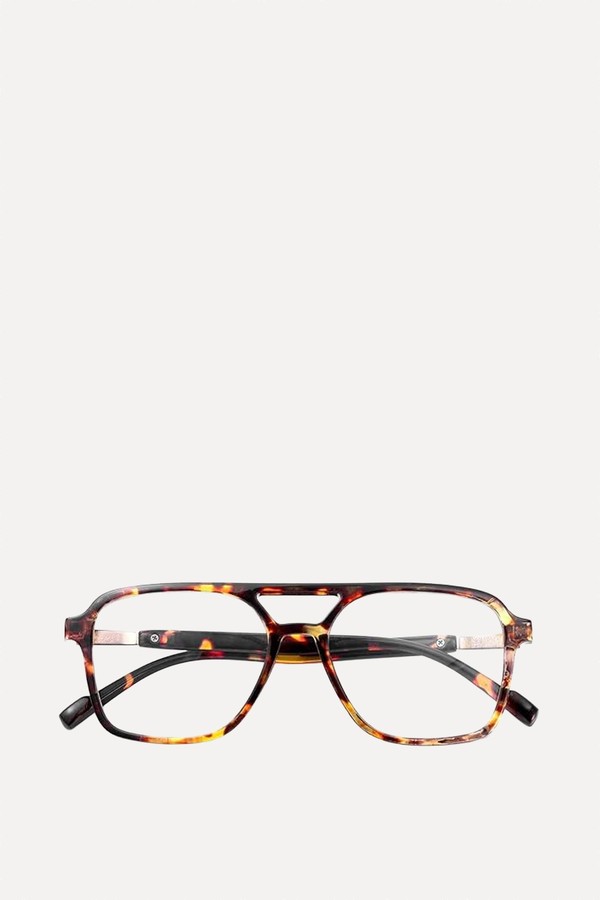 Retro Pilot Blue Light Glasses  from SKYWAY