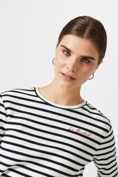 Logo Crew Neck Breton Top