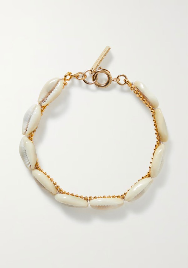 Gold-Tone Shell Bracelet from Isabel Marant