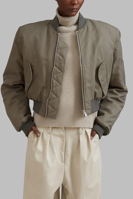 Mati Cropped Padded Bomber from The Frankie Shop