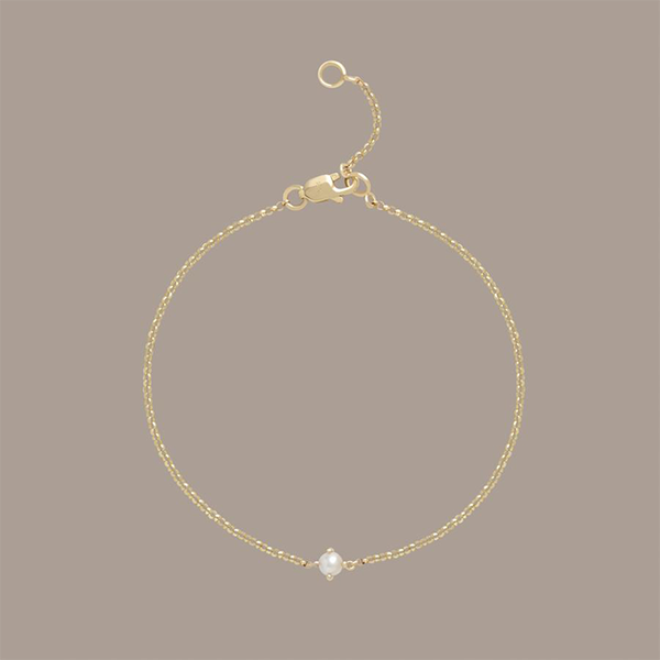 Isabella Solitaire Mini Pearl Bracelet