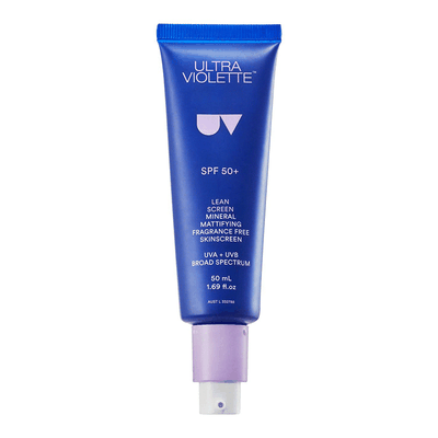 Lean Screen Mineral Mattifying Skinscreen SPF50+ from Ultra Violette
