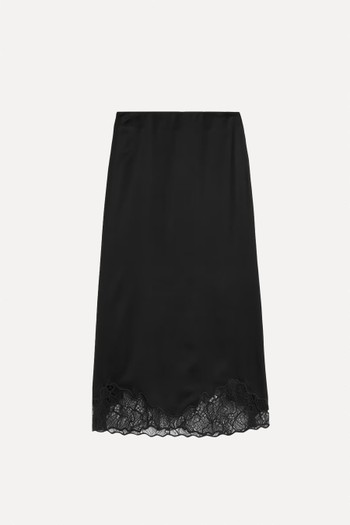 Satin Lace Midaxi Slip Skirt from Marks & Spencer