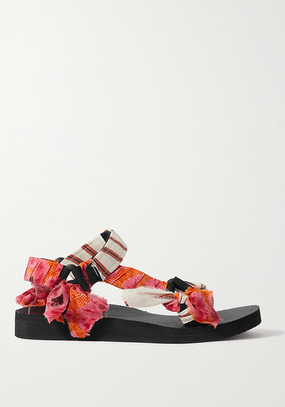 Trekky Printed Cotton, Gauze & Canvas Sandals from Arizona Love + Jason Wu