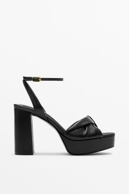 High Heel Platform Sandals from Massimo Dutti