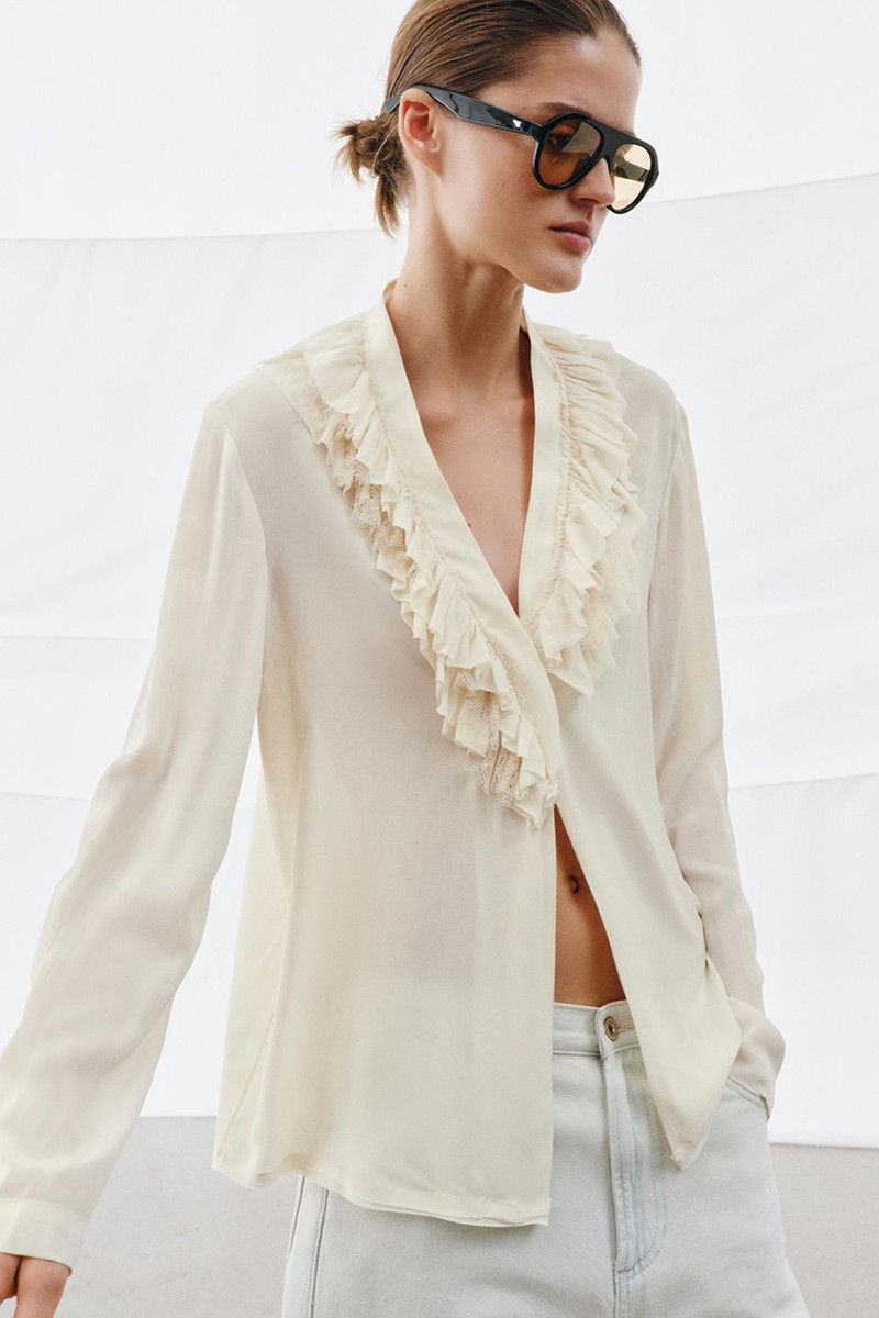 Flowing Ruffled Shirt