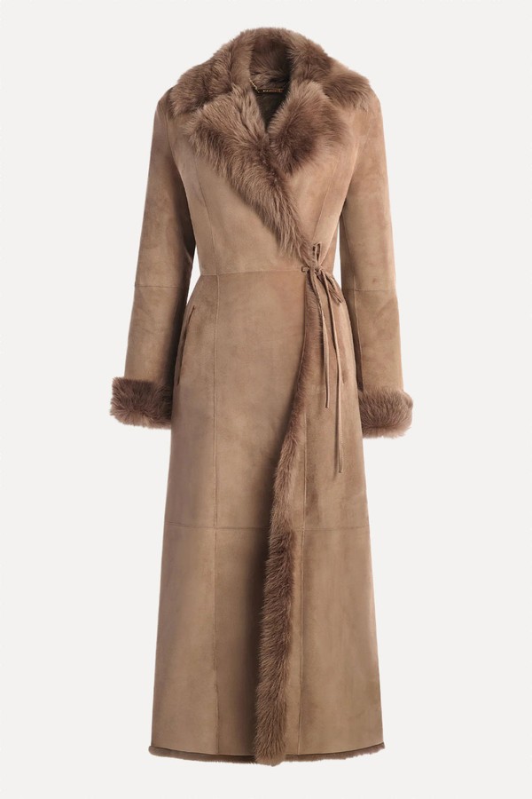 Joni Off-Duty Shearling Essential Coat from Nour Hammour