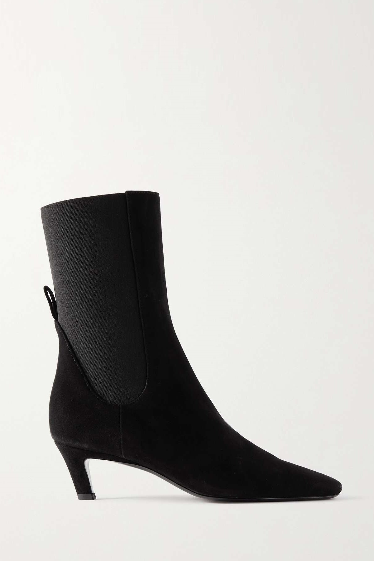 The Mid Heel Suede Chelsea Boots from Toteme