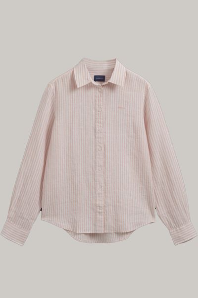 Regular Fit Striped Linen Shirt