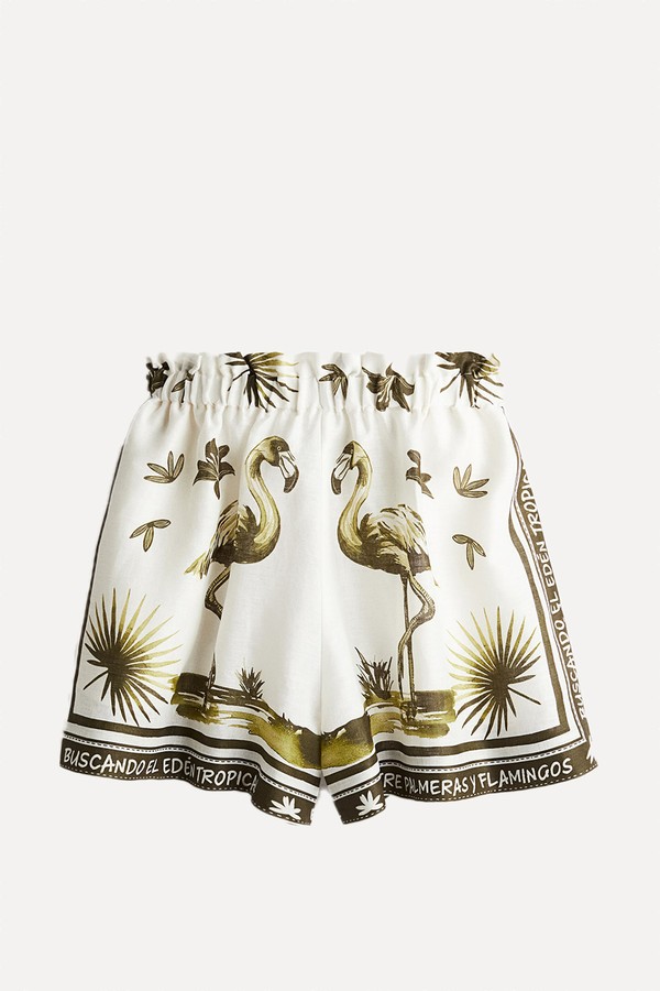 Linen Paper Bag Shorts from H&M