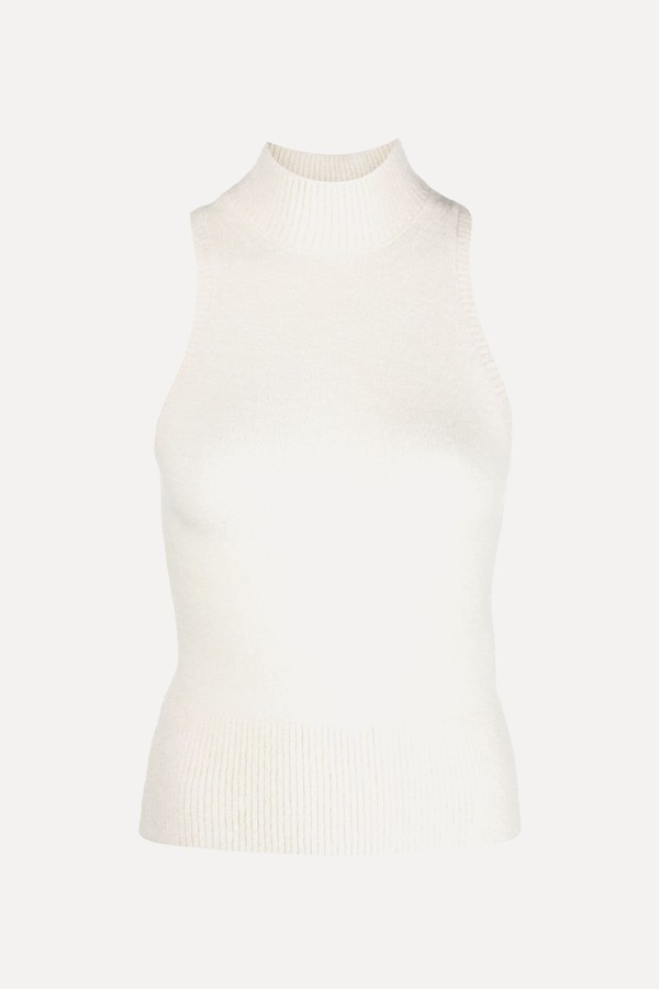 Mock-Neck Sleeveless Knitted Top from Patou