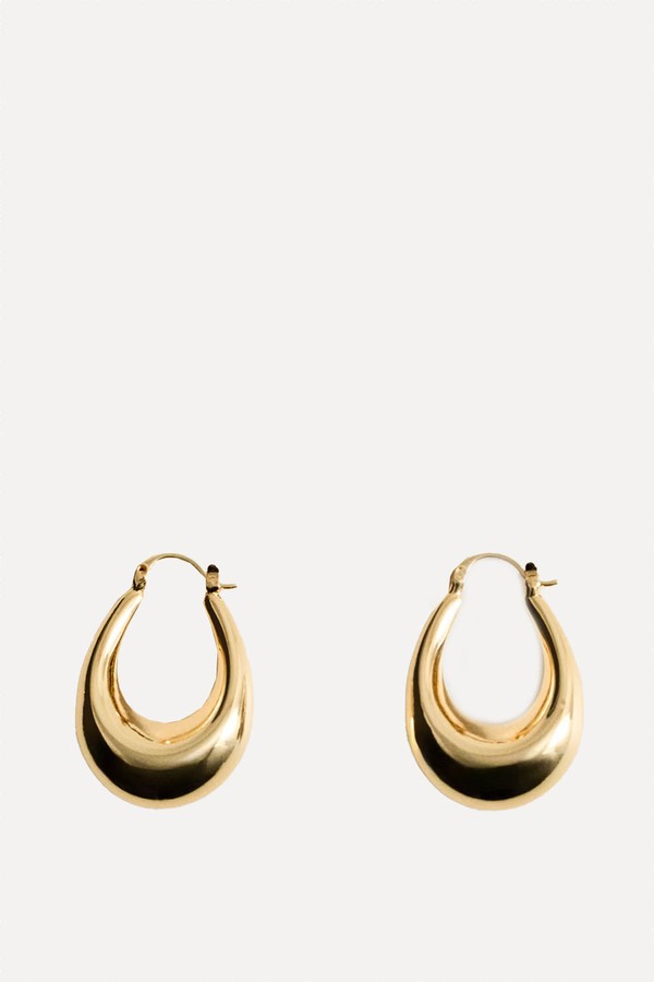 Oval Hoop Earrings from Mango