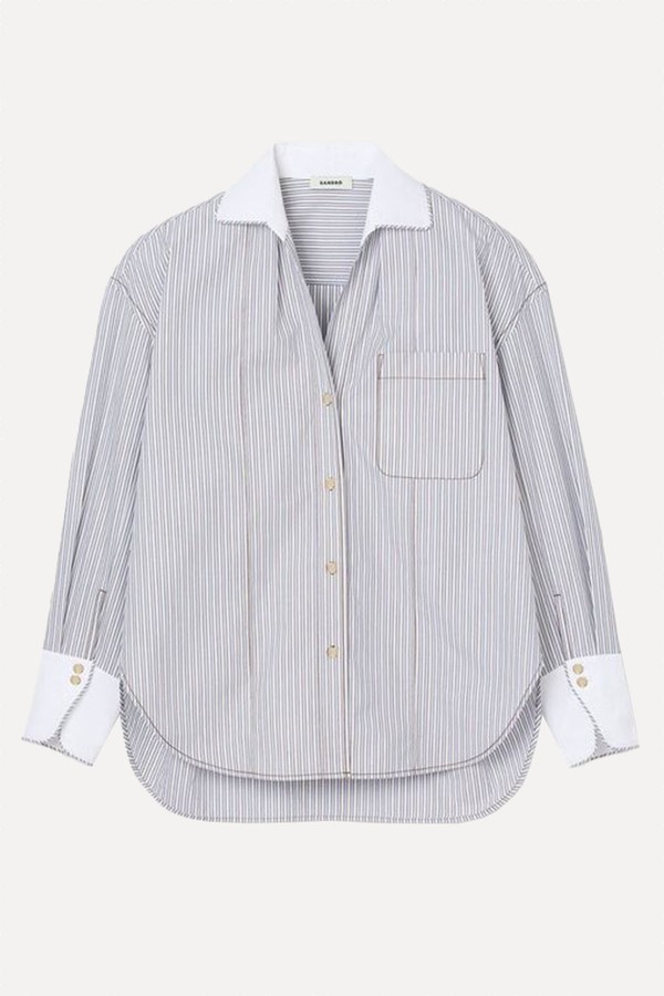 Oversized Striped Shirt from Sandro
