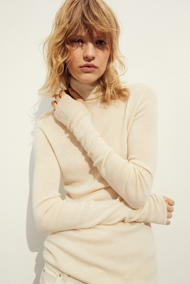 Cashmere Blend Polo Neck Jumper from H&M
