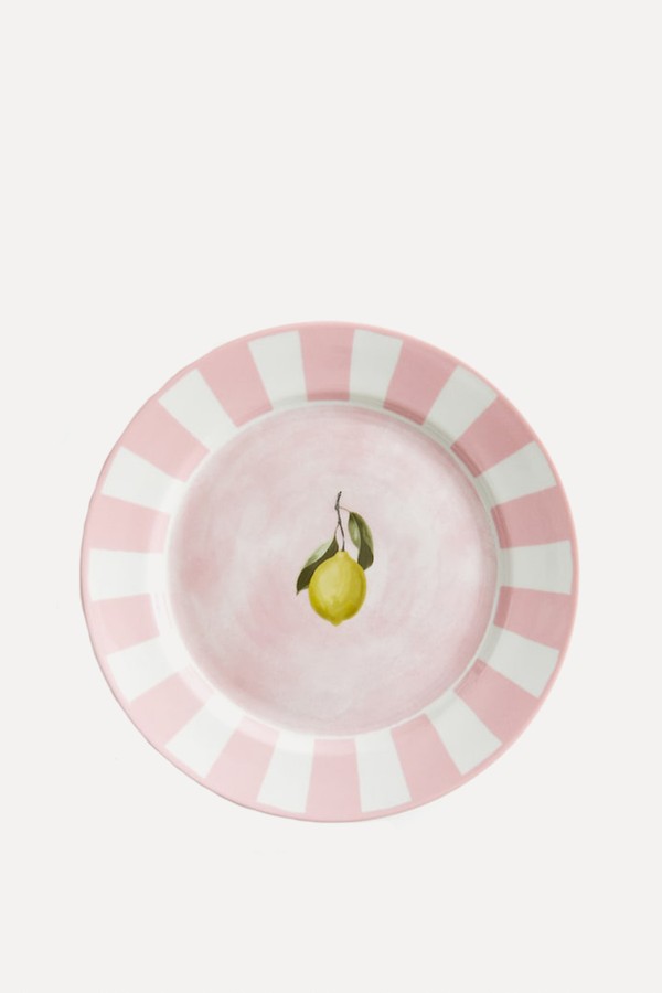 Motif-Detail Porcelain Mid Plate from H&M