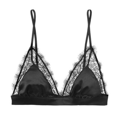 Winnie Lace Trimmed Triangle Bra from Anine Bing