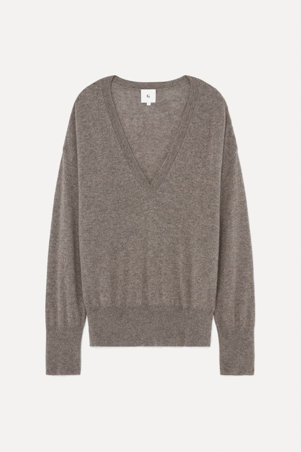 The Boyfriend V-Neck Sweater from G. Label by Goop