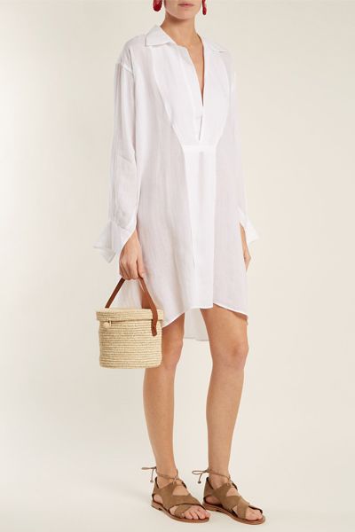 Tara Point Collar Semi  Sheer Kaftan from SU