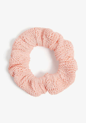 Crinkled Stretch-Woven Scrunchie from Hunza G
