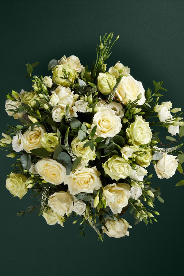 Rose, Freesia & Eucalyptus Bouquet from Marks & Spencer
