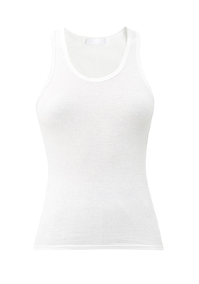 Ribbed Cotton-Jersey Tank Top