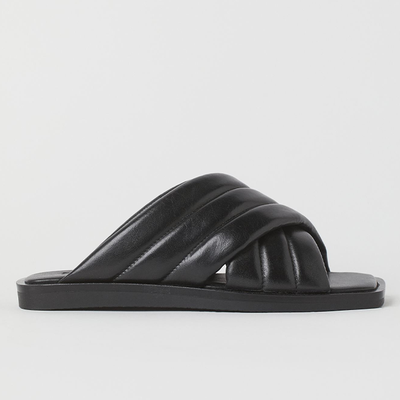 Leather Slides from H&M