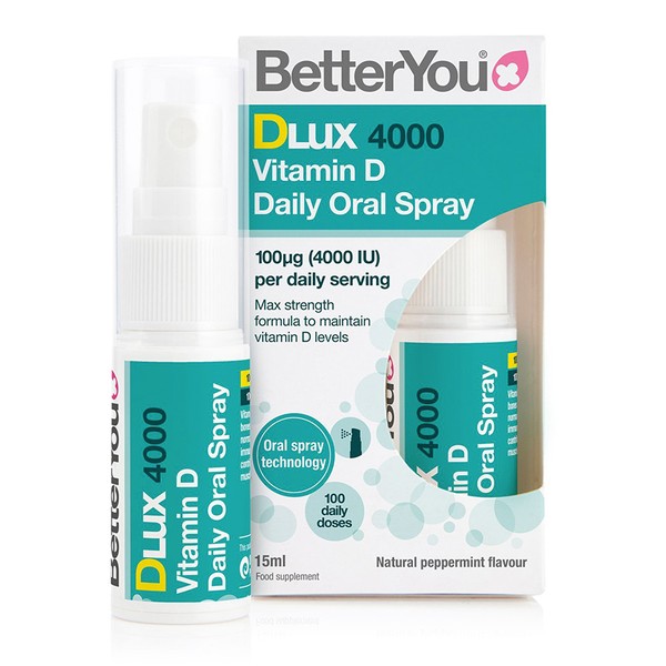 D4000 Vitamin D Daily Oral Spray Peppermint Flavour from BetterYou